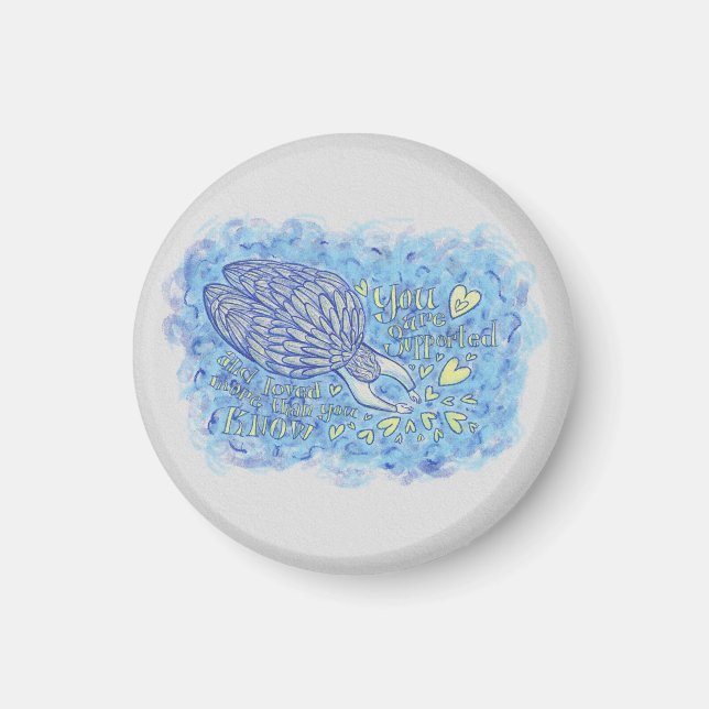 Archangel Michael Art Custom Fridge Magnet (Front)