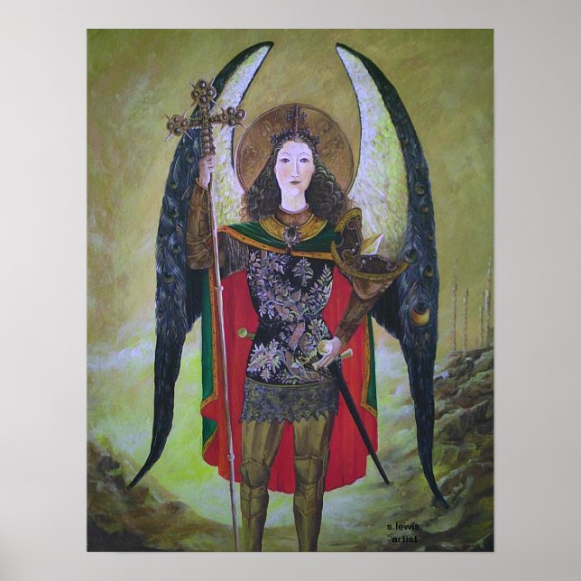 Archangel Michael by S Lewis Poster (Front)
