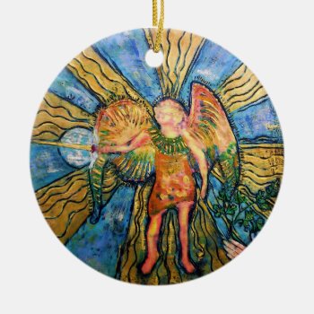 Archangel Michael Christmas Ornament by arteeclectica at Zazzle