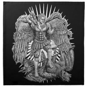 Archangel Michael Cloth Napkin