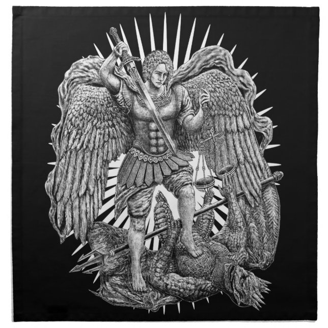 Archangel Michael Cloth Napkin (Front)