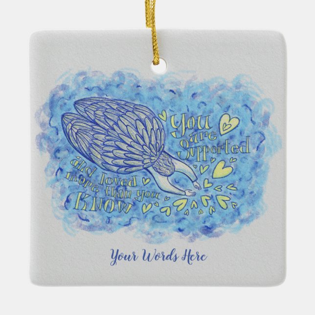 Archangel Michael Custom Holiday Gift Ornament (Front)