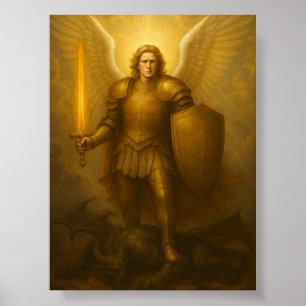 Archangel Michael – Divine Protector of Light Poster