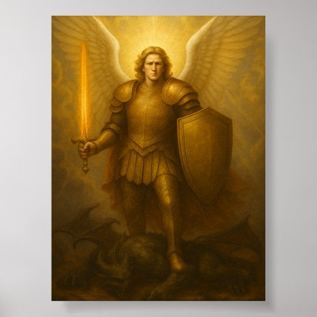 Archangel Michael – Divine Protector of Light Poster (Front)