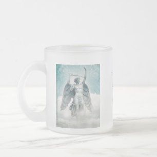 Archangel Michael God's laser eye, frosted mug