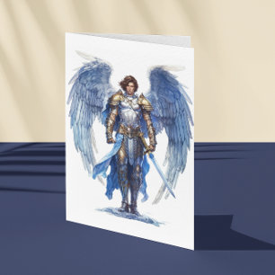 Archangel Michael Holy Angel Protector Card