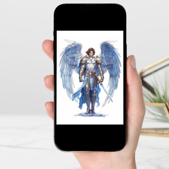 Archangel Michael Holy Angel Protector Card (Front Digital)