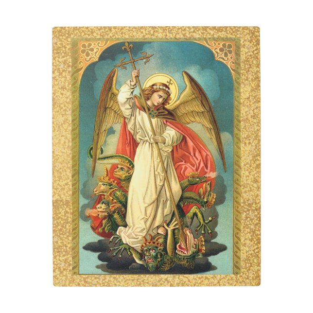Archangel Michael Metal Wall Art (Front)