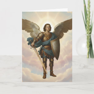 Archangel Michael Painting Angel Michael Card
