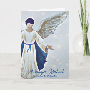 Archangel Michael Protection Strength Greeting Card