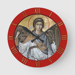 Archangel Michael Round Clock