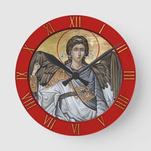 Archangel Michael Round Clock