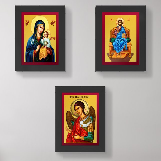 Archangel Michael serbian Wall Art Sets (Front)