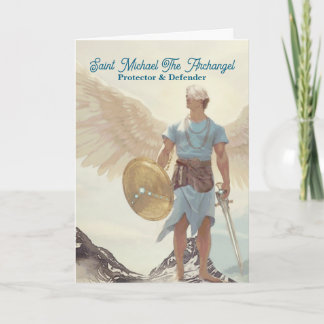 Archangel Michael – Serene Guardian Pastel Light Card