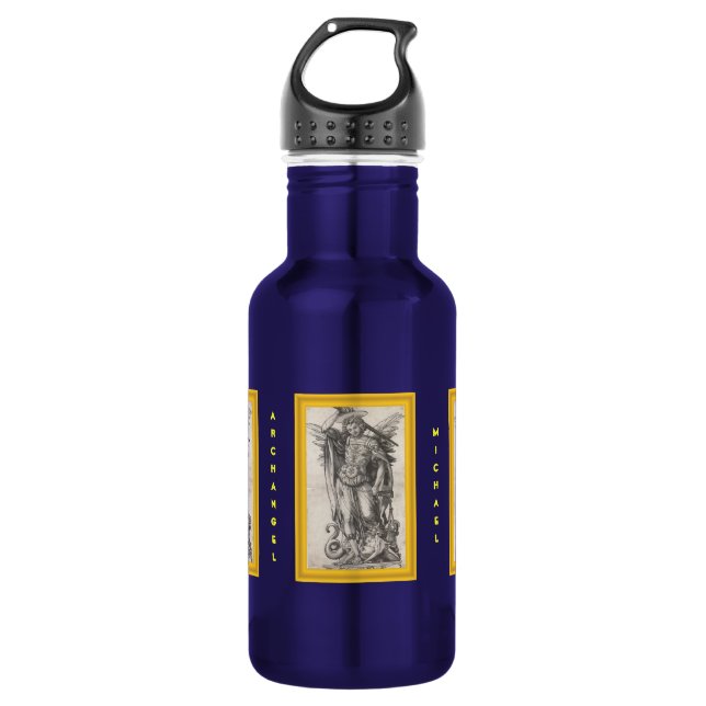 Archangel Michael Stainless Steel Water Bottle (Front)