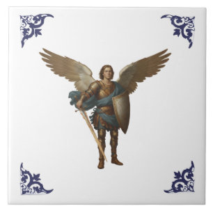 Archangel Michael Statue Angel Michael Ceramic Tile