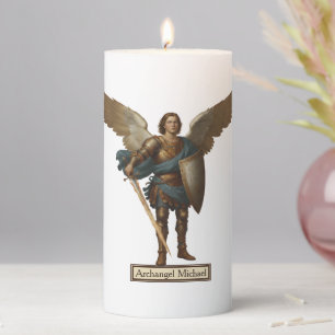 Archangel Michael Statue Angel Michael Pillar Candle