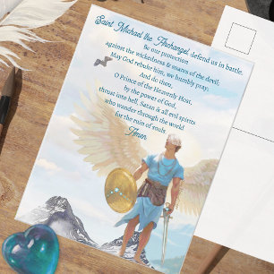 Archangel Michael the Archangel Protection Prayer Postcard