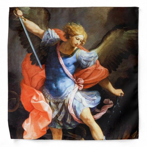 Archangel Michael tramples Satan Guido Reni Bandana