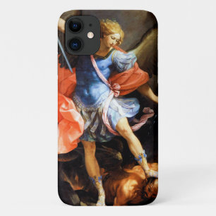 Archangel Michael tramples Satan, Guido Reni iPhone 11 Case