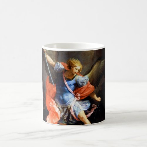 Archangel Michael tramples Satan Guido Reni Coffee Mug