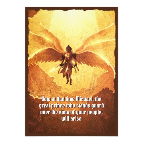 Archangel Michael with six wings Photo Print