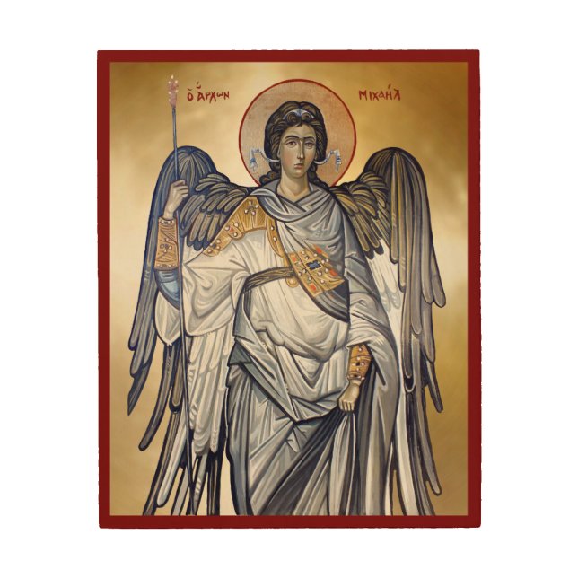 Archangel Michael Wood Wall Decor (Front)