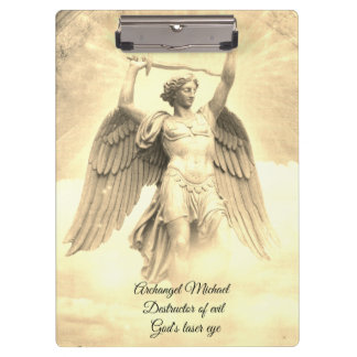 Archangel Michael yellow clipboard