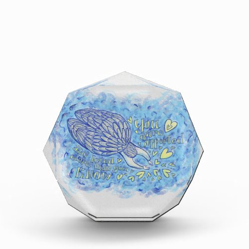 Archangel Michael's Support Art Custom Paperweight Acrylic Award
