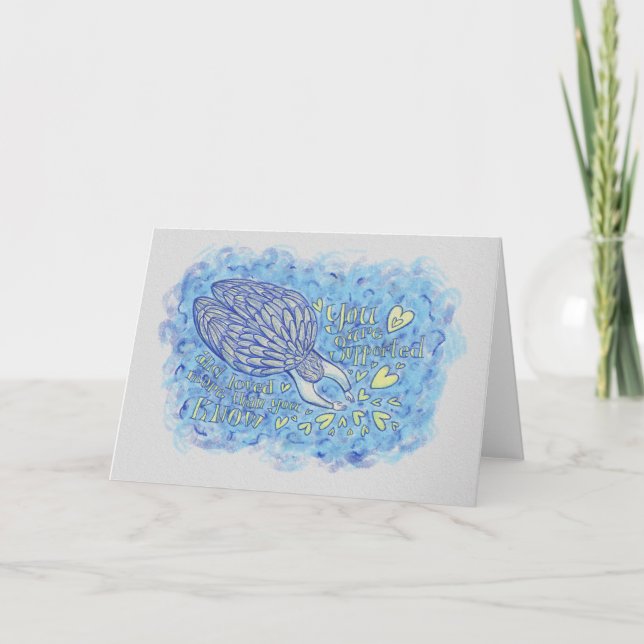 Archangel Michael's Support Custom Greeting Cards (Front)