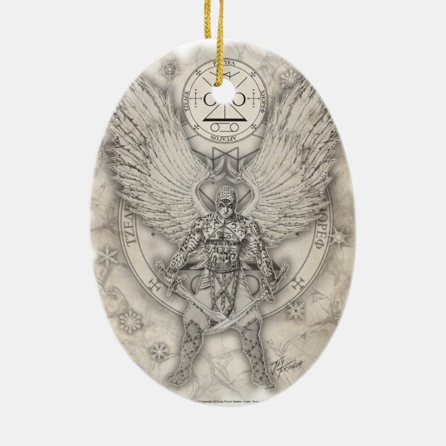Archangel Raguel Ornament (Back)