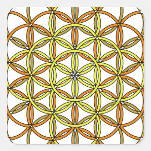 Archangel Ramiel Delight Square Sticker