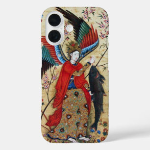 ARCHANGEL RAPHAEL AND FISH PARCHMENT iPhone 16 CASE