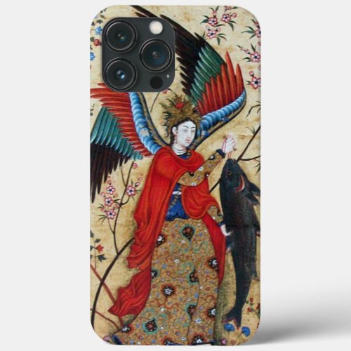 ARCHANGEL RAPHAEL AND FISH PARCHMENT iPhone 13 PRO MAX CASE