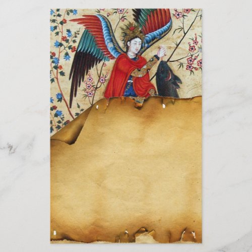 ARCHANGEL RAPHAEL AND FISH PARCHMENT STATIONERY