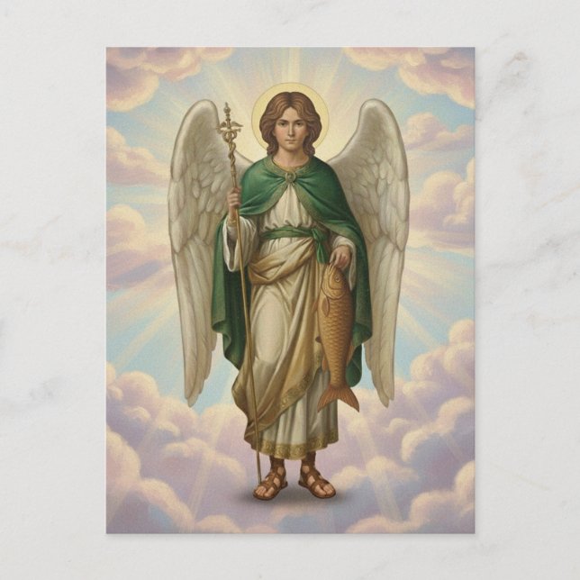 Archangel Raphael Angel Postcard (Front)