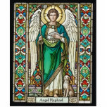 Archangel Raphael - Angel Raphael 2D Statue<br><div class="desc">"st archangel raphael saint", "patron arcangel angel icon", "spiritual bible vintage picture image", "christian prayer en la biblia", "holy sacred christianity religion", "orthodox religious priest pope bishop", "roman catholic church guardian father", "multicolor multicolored spiritual healer", "healing colorful stained glass"</div>