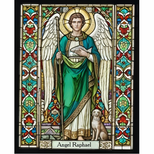 Archangel Raphael - Angel Raphael 2D Statue (Front)