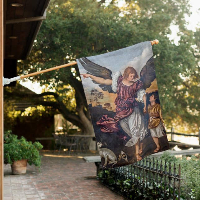 Archangel Raphael Drawing - St Raphael House Flag (In SItu)