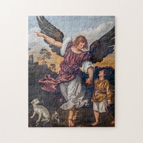 Archangel Raphael Drawing _ St Raphael Jigsaw Puzzle