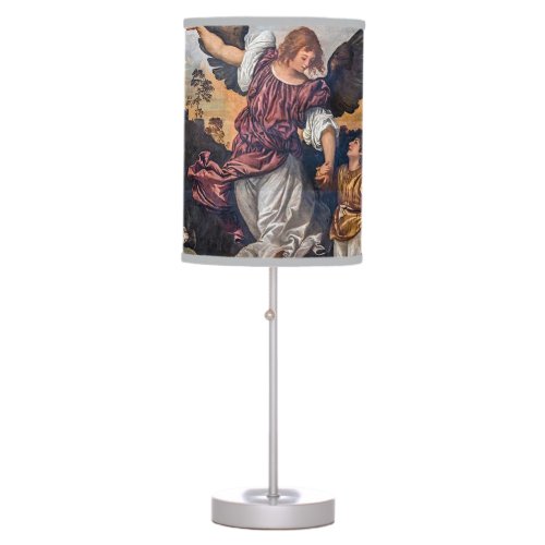 Archangel Raphael Drawing _ St Raphael Table Lamp