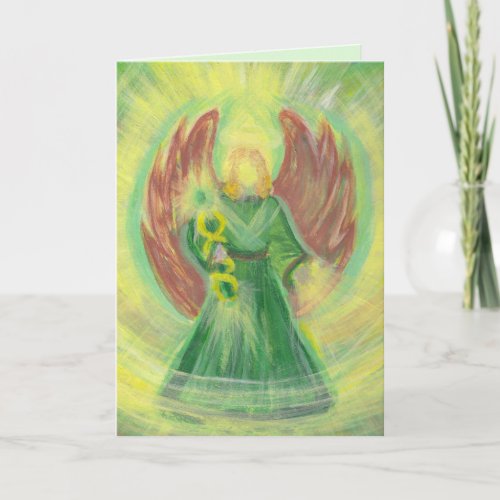 Archangel Raphael Greeting Card w Message