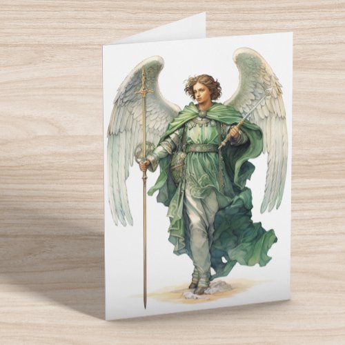 Archangel Raphael healing Angel Saint Travel  Card