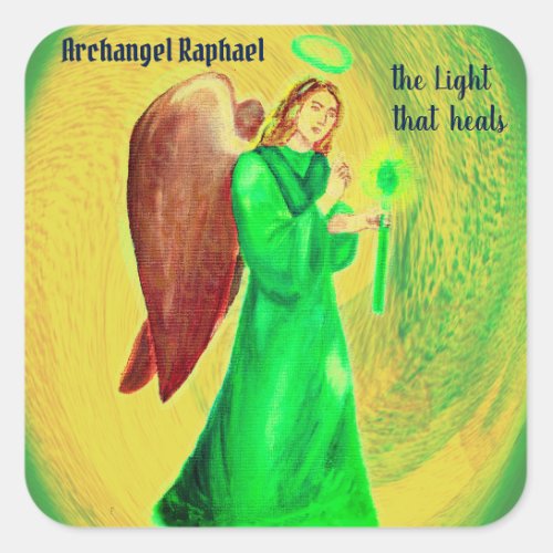 Archangel Raphael Stickers  The Light that Heals