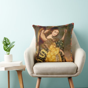 Archangel Raphael Throw Pillow