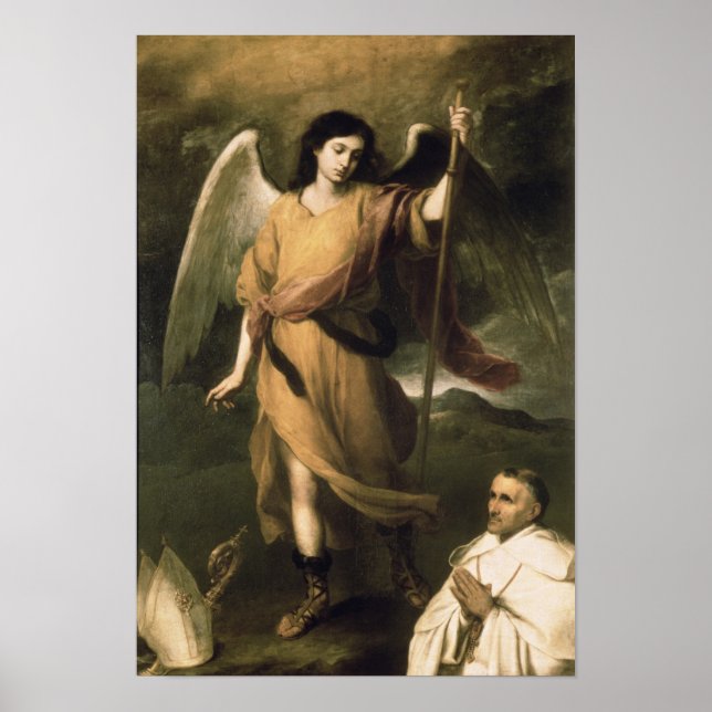 Archangel Raphael with Bishop Domonte Poster (Front)