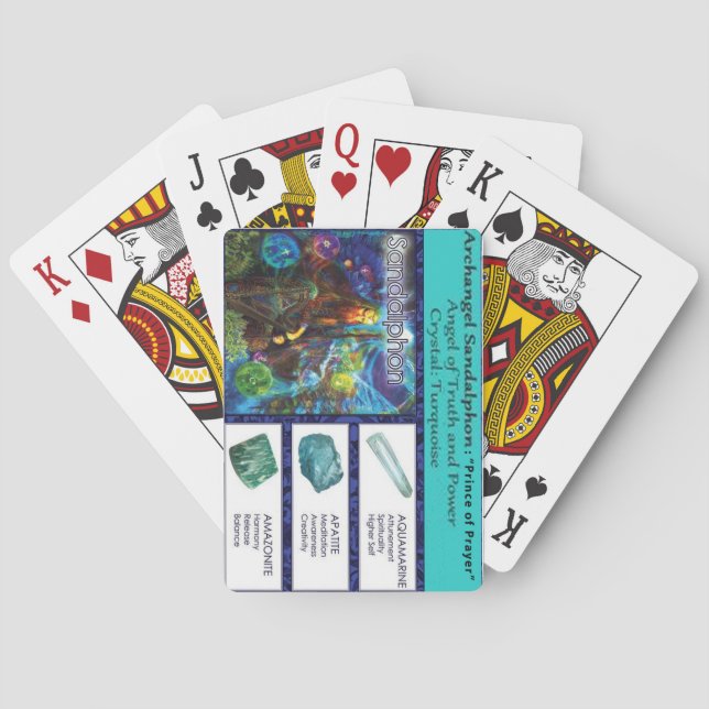Archangel Sandalphon Poker Cards (Back)