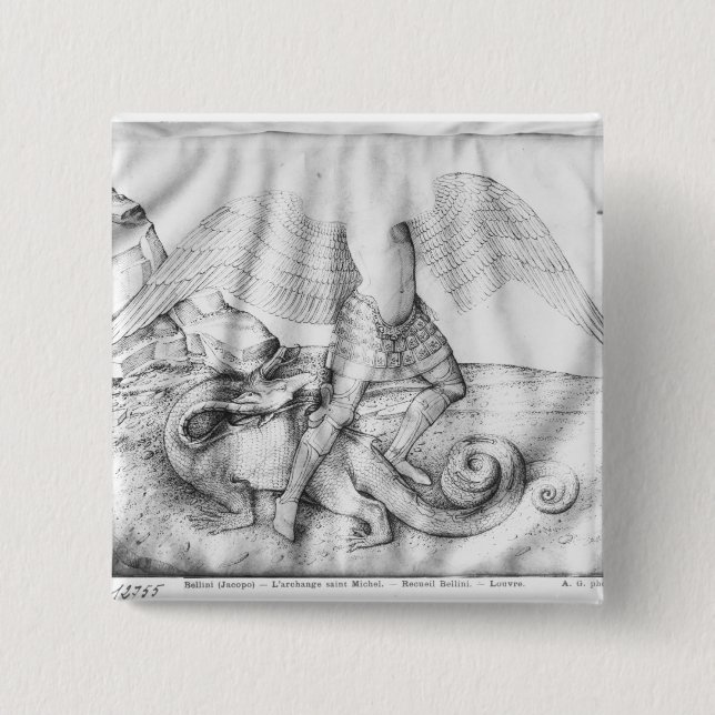 Archangel St. Michael, c.1450 Button (Front)