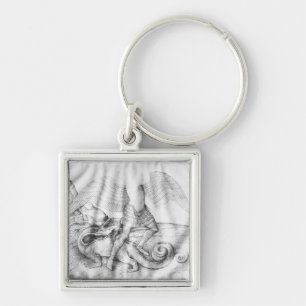 Archangel St. Michael, c.1450 Keychain