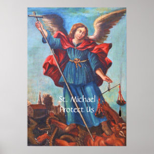 Archangel St. Michael Protect Us Poster